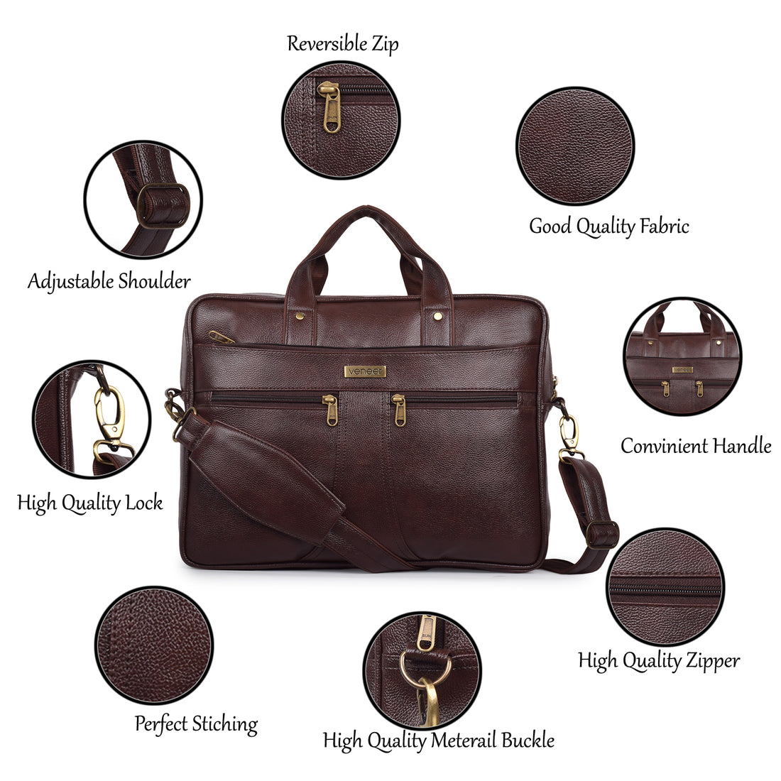 The Zenith Laptop Messenger Bag Combo - Veneer 