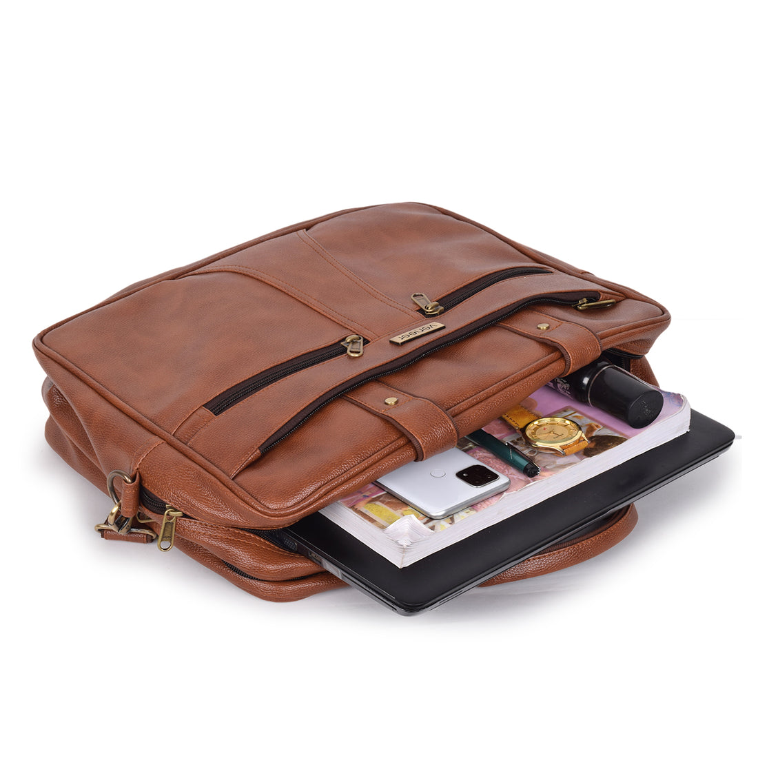 The Zenith Laptop Messenger Bag Combo - Veneer 