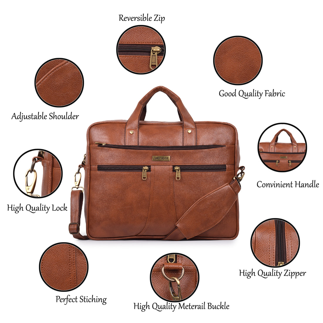 The Zenith Laptop Messenger Bag Combo - Veneer 