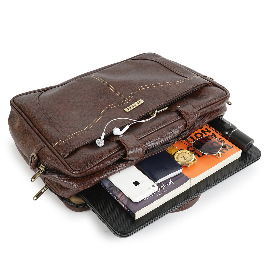 The Commutex Laptop Messenger Bag Combo - Veneer 